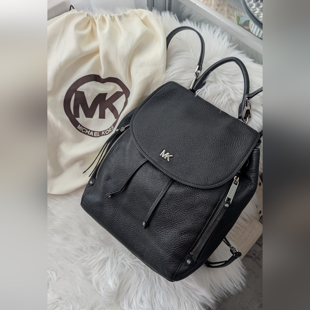 Michael Kors Backpack/Handbag Soft Leather Came With MK Dust Bag Storage Cover .